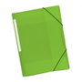 Grafoplás Carpeta Colorgraf Verde Translúcido con 3 Solapas y Gomas